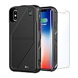 EasyAcc Battery Charger Case Works for iPhone X XS, Wireless Charge Case Cover 5000mAh Battery Qi Rechargeable Shell
