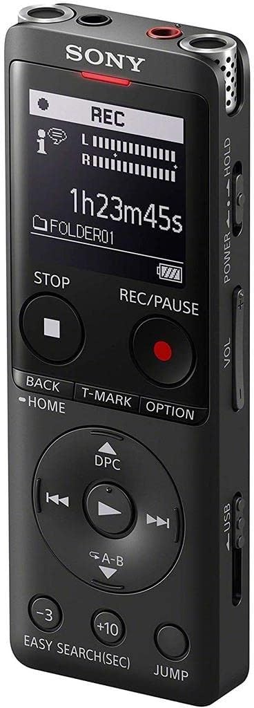 Sony ICD-UX570 MP3 LPCM Voice Recorder 4GB Built-In USB OLED Screen Black