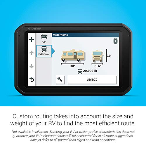 Garmin RV 785 & Traffic, Advanced GPS Navigator for RVs with Built-in Dash Cam, High-res 7