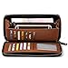 William POLO Men's Genuine Leather Zip Around Long Purse Mens Wallet Money Clip