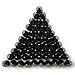 SamuRita Metal Style Mushroom Tree Spikes Leather Studs and Rivets for Crafts DIY Designs(50sets Gun-Black)