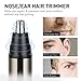 Nose Hair Trimmer Ear Trimmer for Men Women, Electric Hair Clippers Trimmers Remover Ear trimmer/Nose trimmer with Water Resistant Dual Edge Blades, Mute Motor,Battery-Operated, IPX7 Waterproof