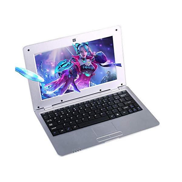 FANCY-CHERRY-NEW-2018-HD-10-inch-Mini-Laptop-Notebook-Netbook-Tablet-Computer-1G-DDR3-8GB-Memory-VIA-WM8880-CPU-Dual-Core-Android-Screen-Wifi-Camera-Keyboard-USB-HDMI-Silver-8GB Fancy Cherry® NEW 2018 HD 10 inch Mini Laptop Notebook Netbook Tablet Computer 1G DDR3 8GB Memory VIA WM8880 CPU Dual…