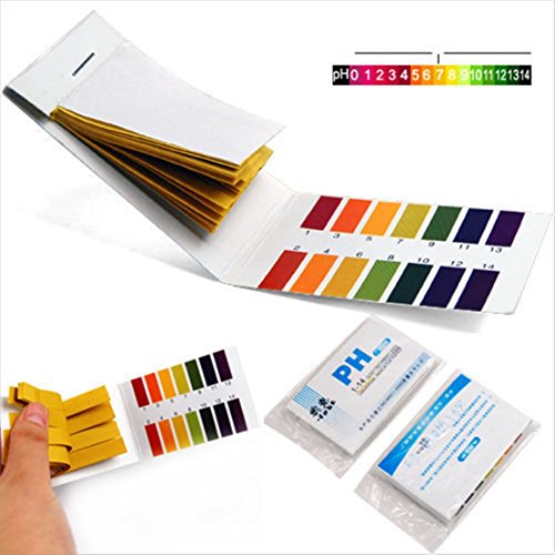 160x Test Classical Popular pH Tester Strips 1-14 Paper Range Urine and Saliva Litmus with Color Chart
