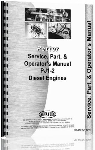 Petters PJ1-2 Engine Service Manual