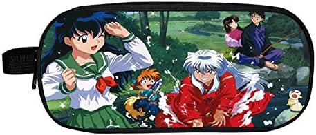 Anime Inuyasha Pencil Case Multi-layer Pen Bag/Pencil Case Zero Wallet Pencil Coin Bag (H)