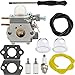 Dalom SS270 Carburator BC280 Carburetor Kit w Fuel Filter Primer Bulb for Cub Cadet BC210 CC212 CS202 SS270 Trimmer Parts Yard Machines Y25 Y60 Y2500 Y2550EC Y2700EC Y2900EC Brushcutter YM21CS YM71SS