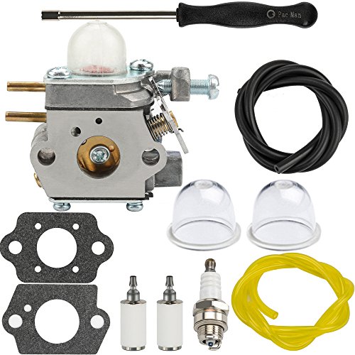 Dalom SS270 Carburator BC280 Carburetor Kit w Fuel Filter Primer Bulb for Cub Cadet BC210 CC212 CS202 SS270 Trimmer Parts Yard Machines Y25 Y60 Y2500 Y2550EC Y2700EC Y2900EC Brushcutter YM21CS YM71SS