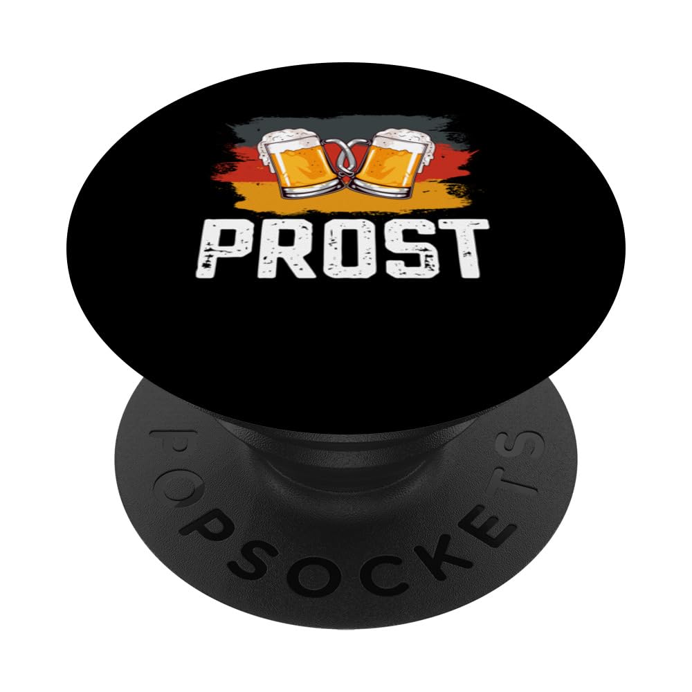 Prost Beer German Flag Beerfest Oktoberfest for Men PopSockets Swappable PopGrip