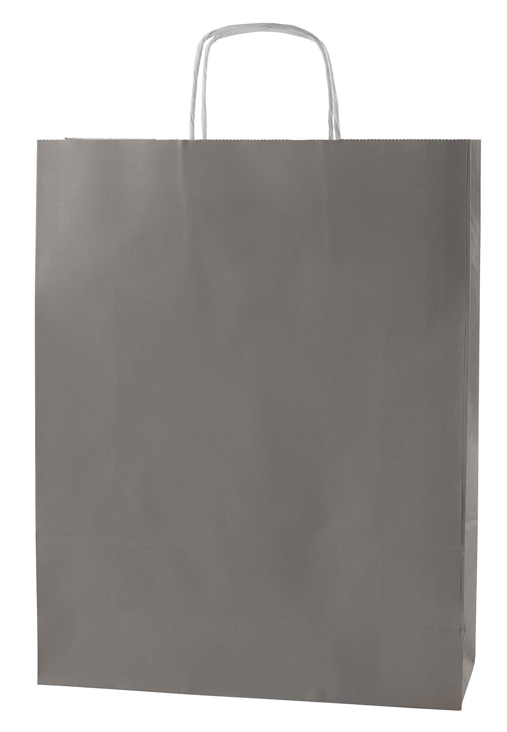 Thepaperbagstore 25 Grey Large Paper Bags With Handles - 32x12x41cm - Colourful Paper Gift Bags for Adults and Kids - for Shopping, Party, Retail, Birthdays and Weddings — image 1