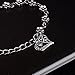 Bestjybt Plum Flower Silver Plated Ankle Bracelet Barefoot Sandal Beach Foot Jewelry