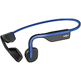SHOKZ (AfterShokz OpenMove - Open-Ear Bluetooth Sport Headphones - Bone Conduction Wireless Earphones - Sweatproof for Running and Workouts, with Sticker Pack