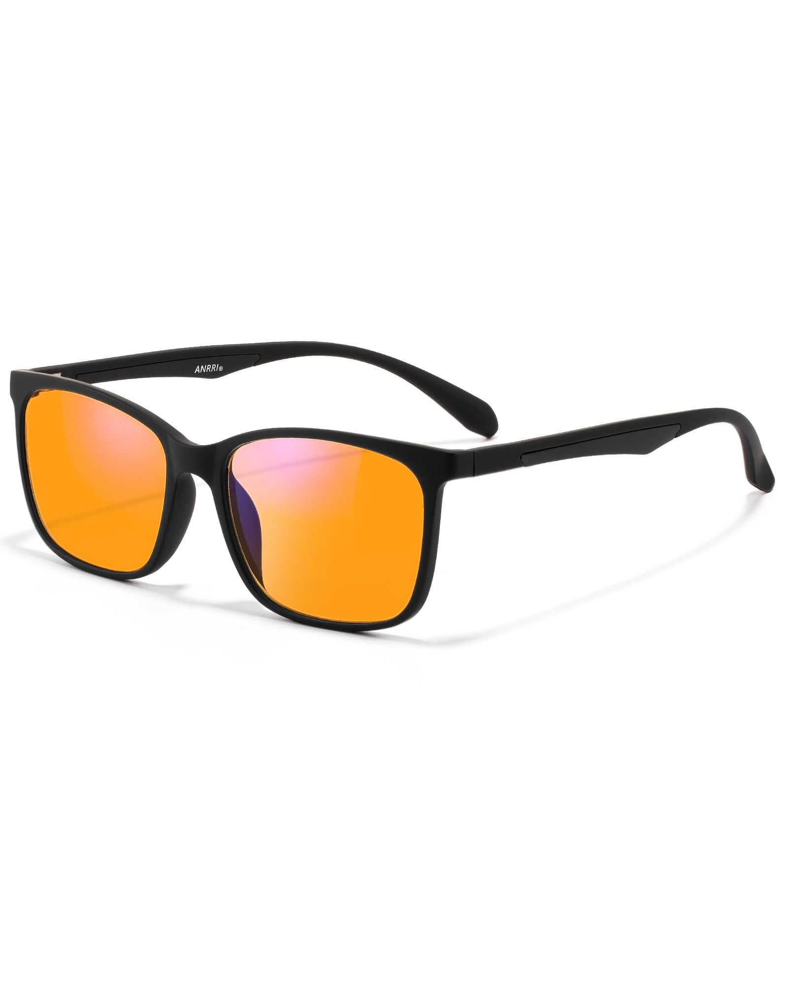 ANRRI Blue Light Blocking Glasses Computer Gaming Professional Powerful Filter Lens Anti Eyestrain Sleeping Glasses Men Women