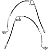 TRQ Front Brake Hose Set | For 2003-2004 Dodge Dakota 2003 Durango