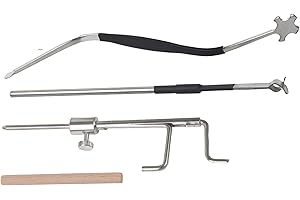 Yibuy Wood Sound Post Column & Setter & Gauge Kit for Violin Repair Tool Pack of 4