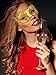 TOODOO 12 Pieces Half Mardi Gras Masquerade Mask Venetian Masks Set for Carnival Prom Ball Fancy Dress Party Supplies (Style 3)