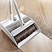 Lonffery Broom and Dustpan Set, Magnetic Suction Small Broom Sweep Set Upright Stand Up for Home Lobby Kitchen Room Office Floor Use