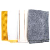 Zwipes Microfiber Kitchen Cleaning Cloths Set, 4 Count