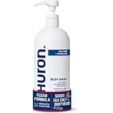 Huron Body Wash: Sea Salt + Driftwood Scent, Non-Toxic &amp; Hydrating; 30.3oz | Rich, conditioning lather washes away dirt, oil + sweat. Coconut Oil, Vitamin E + Witch Hazel hydrate skin. No parabens.