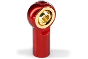 LAGEFEFE [20Pcs] M3 Ball Joint Rod End Head Link Aluminum Alloy Anodized Housing for 1/10 RC Car Tamiya HSP traxxas Axial SCX10 Redcat Truck Buggy Crawler, Color Red
