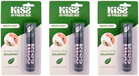 Pack of 3 Kiss of Fresh Air Breath Mist Freshener (Spearmint)