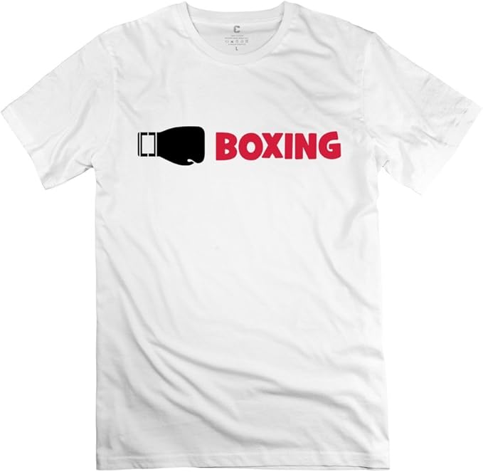 Print Boxing Men Crew Neck Tee Clothing
