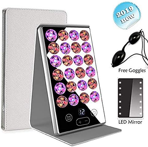 LED Facial Light Therapy Beauty Treatment, PDT Photon Therapy Face Salon Spa Skin Care 8 Mode-in-1 Pro Beauty Device, Stimulate Collagen Cell Growth,rejuvenation skin-Whitening-Oil-Acne-Dark-Sensitive