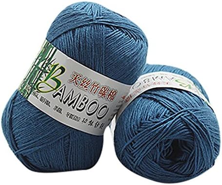 Creazy New 100% Bamboo Cotton Warm Soft Natural Knitting Crochet Knitwear Wool Yarn 50g (B)