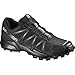 Salomon Men's Speedcross 4 Trail Running Shoes, Black/Black/Black Metallic, 14