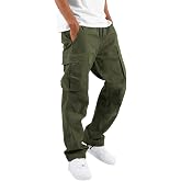 Mens Cargo Pants Fall 2026 Stretch Hiking Work Pant With Multi Pockets | Mens Cargo Work Pants,Casual Relaxed Fit,Fall Hiking Stretch Trousers,Multi Pockets,Pantalones De Trabajo Para Hombre