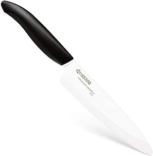KYOCERA - GEN Series -Universal Keramikmesser aus Hochleistungskeramik | extrem scharf | ultraleicht | hohe Bruchfestigkeit | handgeschliffen. Klingenlänge: 13 cm