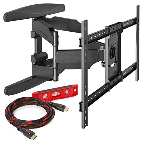 Mount Factory Full Motion Articulating Wall Mount for 40-Inch to 70-Inch TV with HDMI Cable (PRO-X6)