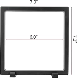 WISHDIAM 4 Pack 3D Floating Display Case