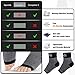 SpemOk Plantar Fasciitis Socks 2 Pairs - Ankle Brace Compression Support Foot Sleeves for Planter Fasciitis, Arch Support, Pain Relief - Open Toe (Black, Large)