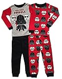 Star Wars Here Comes Trouble Little Boys Toddler 4 Pc Cotton Pajama Set