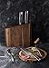 Cangshan N1 Series 6-Piece German Steel Forged Knife Block Set, Walnut Block