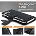 Galaxy S7 Edge Case, Samsung Galaxy S7 Edge Wallet Case, rooCASE Prestige Detachable Leather PU Flip Wallet Case Folio Stand Cover, Detachable Lightwight Shell, Black (NOT Compatible with Galaxy S7)