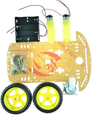 2WD Smart Robot Car Chassis Kit/Speed encoder Battery Box Arduino 2 motor 1:48 by Funny DIY Expert