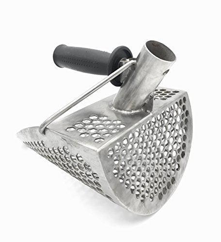 Miami 11" x 8" Stainless Steel Metal Detector Detecting Sand Beach Scoop Shovel Hexagon Holes