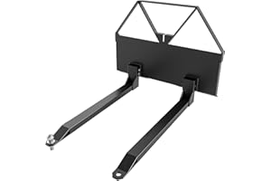 Quick Attach 46 in Pallet Forks – 2600 LBS Heavy Duty Skid Steer Forks, Q235 Steel Tractor Forks Attachment for Loaders in Fa