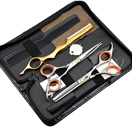 HUNTERrapoo HT9125 6 inch Hair Cutting Scissors Set Thinning Shear For Hairdressing Barber Scissors