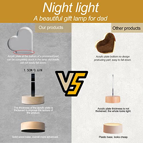 Mama Geschenke, Muttertagsgeschenke, Mama Geburtstag Geschenke, 2023 aufgewertet graviert Nachtlicht Bonus mit Holzsockel, alles Gute zum Geburtstag, Jahrestag, Erntedankfest, Weihnachtsgeschenke etc