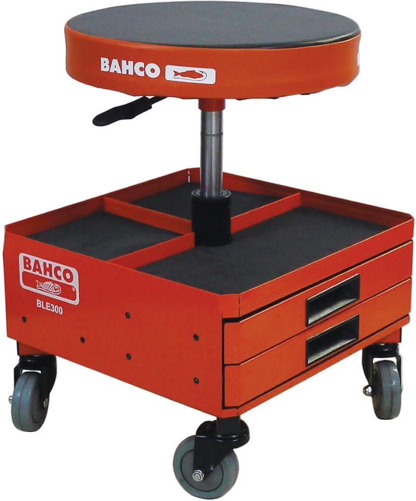 Bahco Silla Taburete With Drawer Pa - Practical Workshop Seating