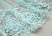 25 inches Width IRIZ Rose Clusters Floral Embroidery Lace Fabric by The Yard (Blue)