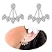 Ear Stud Crawler Earrings Cuff Climber Ear Wrap Pin Cute Women Vine Chandelier Rhinestone Clip on Jewelry Silver Plated