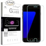 iPhone 7 Plus Screen Protector Glass, Z-Roya 2 Pack Tempered Glass Screen Protector For Apple iPhone 7 Plus 5.5 inch [3D Touch Compatible] 0.2mm Screen Protection Case Fit 99% Touch Accurate - Clear