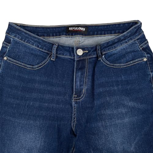 REFULONER WOMEN’S FLARE JEANS HIGH WAISTED JEANS FOR WOMEN STRETCH DENIM PANTS COMFY CLASSIC PANTS BOOTCUT JEANS