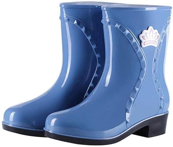 solid color rain boots