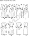 New Look U06301A Misses' Mock Wrap Knit Dress Sewing Template, A (8-10-12-14-16-18-20)