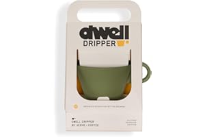 VERVE COFFEE ROASTERS Verve Dwell Dripper Pour Over Coffee Maker Set, Non-Electric Coffee Dripper, Manual Brew Maker (Green)